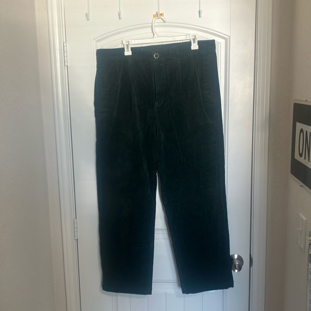 Volcom tapered corduroy pants- cedar green